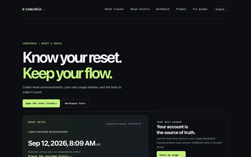 CodexSkin.space 项目截图