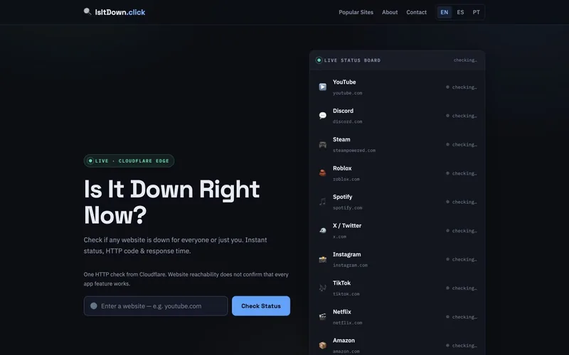 IsItDown 项目截图