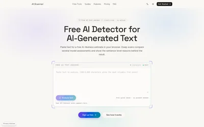 AI Scanner 项目页面截图