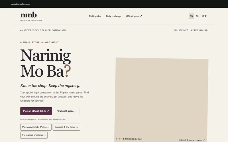 Narinig Mo Ba? Guide 项目截图